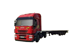 Sattelzug / Plateauauflieger