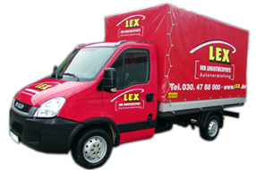 3.5 Tonnen LKW mit 3.5m Plane